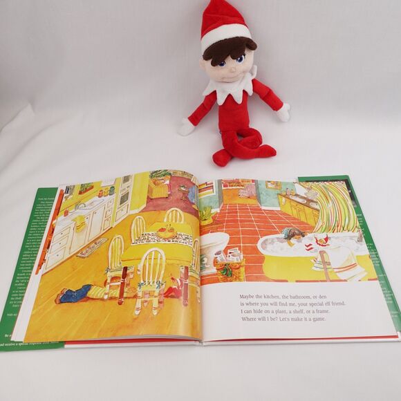 The Elf on the Shelf A Christmas Tradition Boy Doll Plush Blue Eyes 15" & Book - Picture 10 of 16